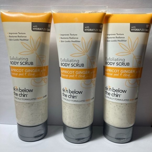 3 Skin Below The Chin Body Scrub Apricot Ginger